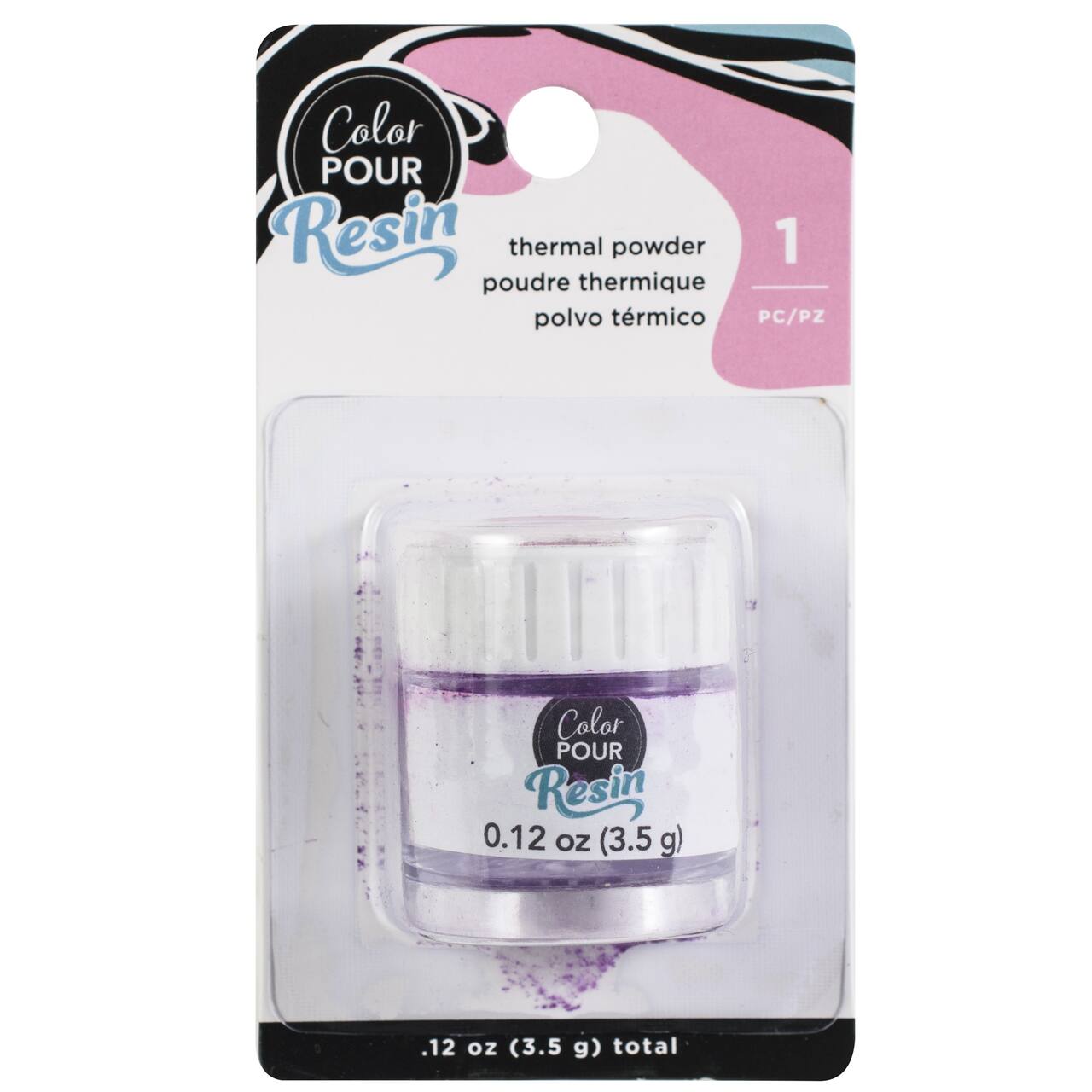 Color Pour 12oz. Purple to Pink Thermal Powder